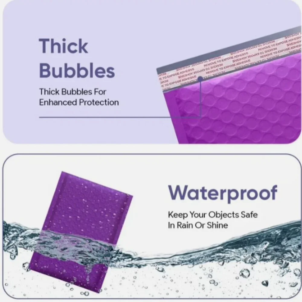 Poly‎ Bubble Mailers Padded Envelopes 50 Mailing Bags 6x10